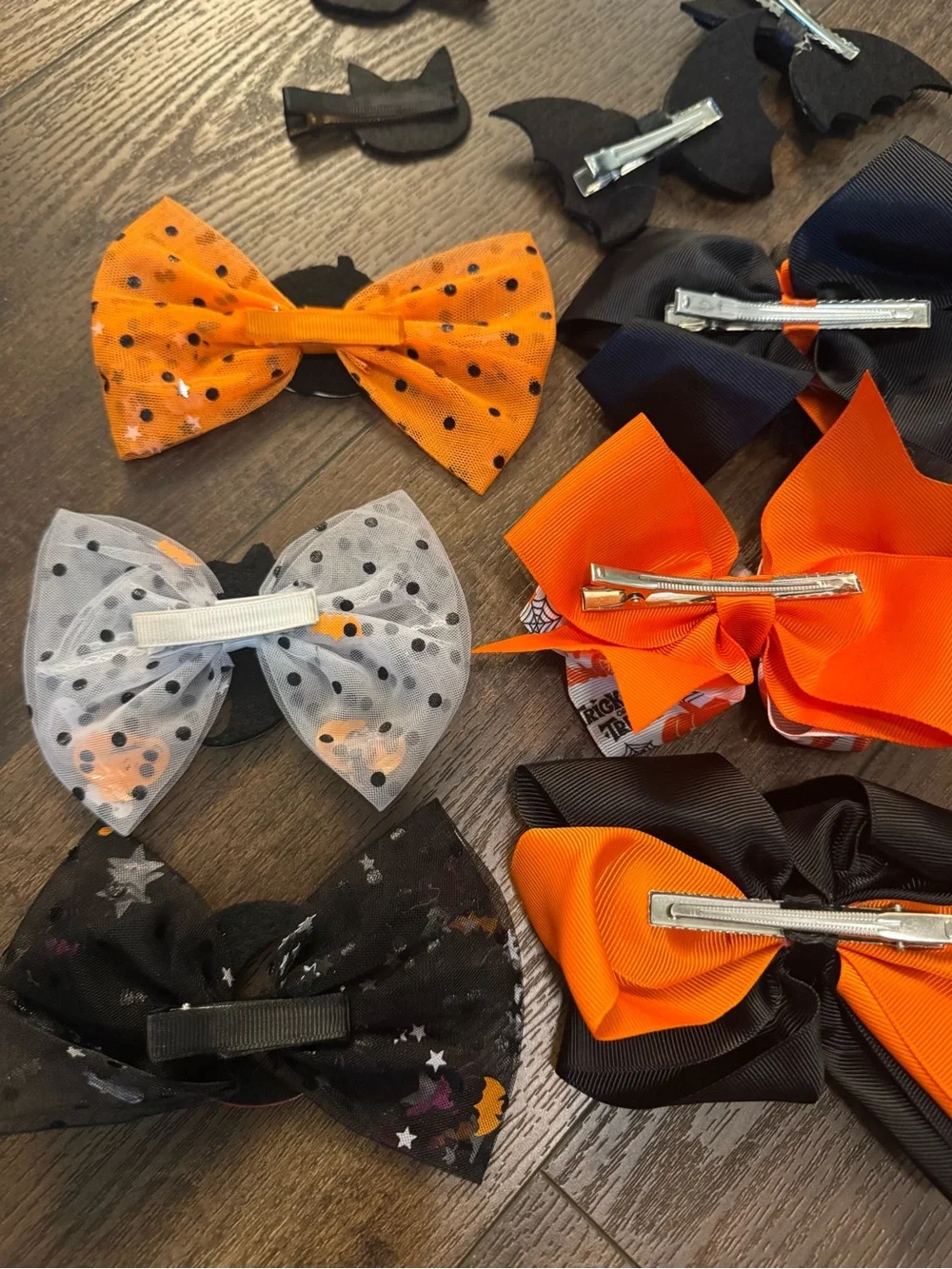 Halloween clip on hair bow bundle